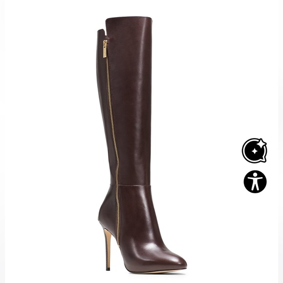 Michael Kors, Clara Leather Boots NIB - Picture 1 of 7